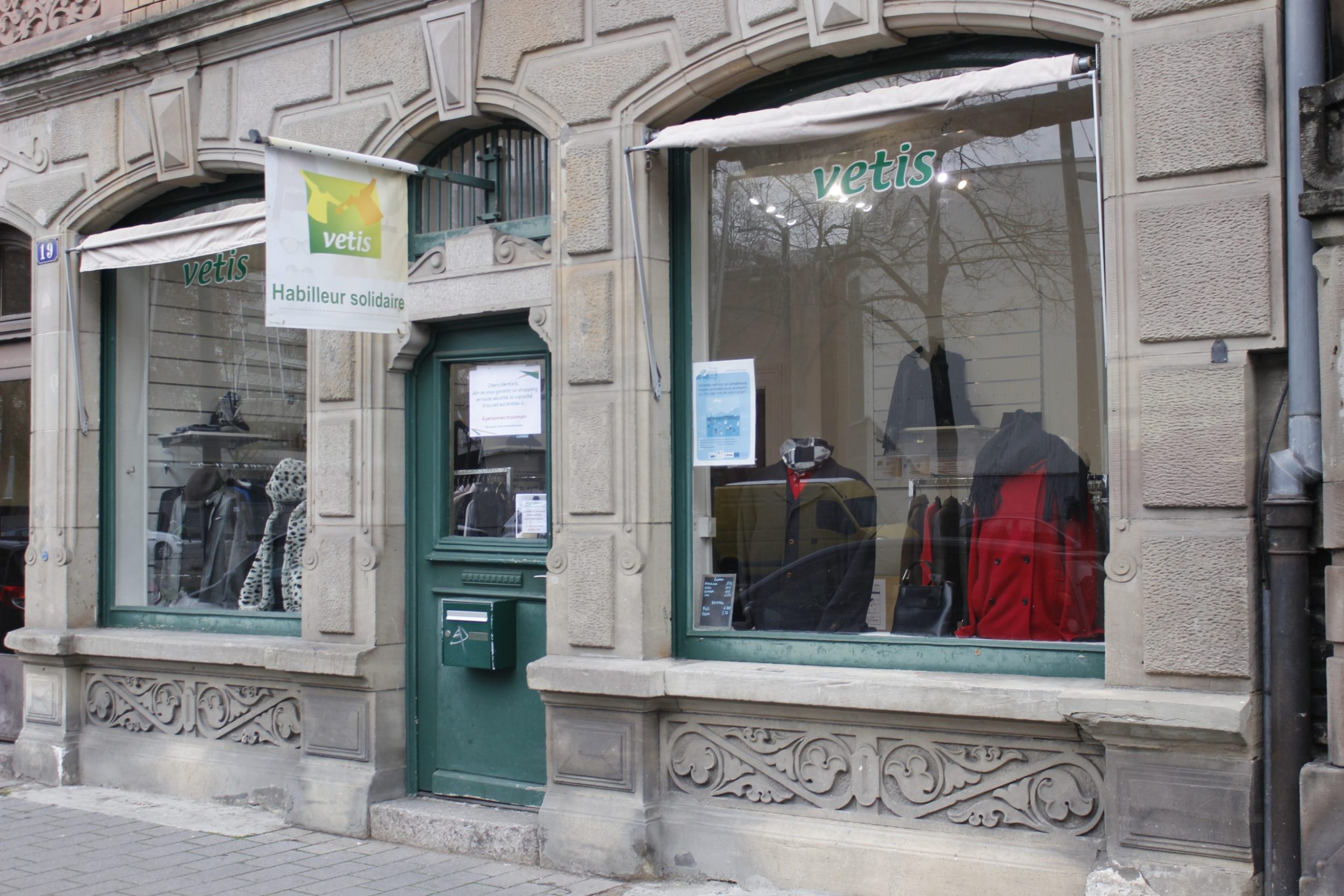 Image boutique friperie Vétis à Strasbourg (boutique Vauban)